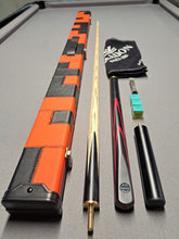 Load image into Gallery viewer, &quot;Red Arrow&quot; Pool Cue and Case Bundle
