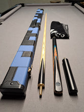 Load image into Gallery viewer, &quot;BLUE STORM&quot; Pool Cue and Case Bundle
