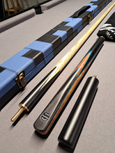 Load image into Gallery viewer, &quot;BLUE STORM&quot; Pool Cue and Case Bundle
