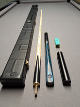 Load image into Gallery viewer, &quot;Blue Crush&quot; Snooker/Pool Cue and Case Bundle
