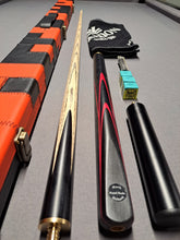 Load image into Gallery viewer, &quot;Red Arrow&quot; Pool Cue and Case Bundle
